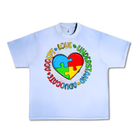 Grape Ice autism awareness puzzle heart love understand advo Urban Heavy Tee - Artiststas