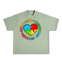 Autism Awareness Puzzle Heart Love Understand Advo Urban Heavy Tee | Teevron