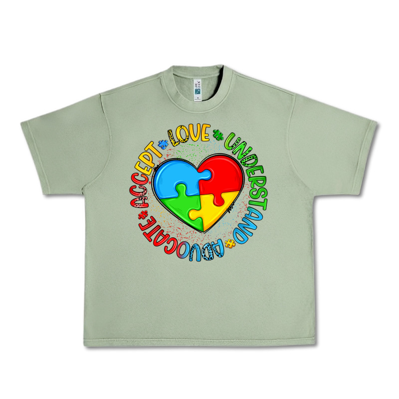 Autism Awareness Puzzle Heart Love Understand Advo Urban Heavy Tee by Artiststas | Teevron