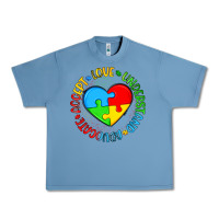 Pebble Blue autism awareness puzzle heart love understand advo Urban Heavy Tee - Artiststas
