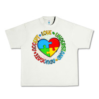 Pistachio autism awareness puzzle heart love understand advo Urban Heavy Tee - Artiststas