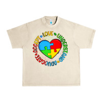 Sandshell autism awareness puzzle heart love understand advo Urban Heavy Tee - Artiststas