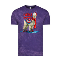 Cloud Purple Fleece Navidad Alpaca Vintage Tee - LillyAllenDesigns
