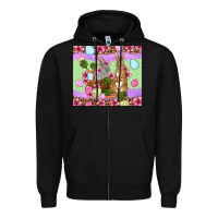 Black Easter eggs bunnys basket Zipper Hoodie - OliviaCreatesArt