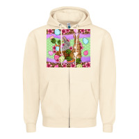 Sandshell Easter eggs bunnys basket Zipper Hoodie - OliviaCreatesArt