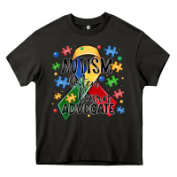 Asphalt autism listen learn advocate Heavy Core Tee - MaliasSmallBusiness