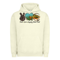 Pigment Pistachio Peace Love Leaping Brook Trout Urban Hoodie - LillyAllenDesigns