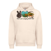 Sandshell Peace Love Leaping Brook Trout Urban Hoodie - LillyAllenDesigns
