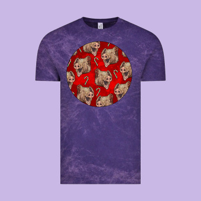 Christmas Pig Vintage Tee Designed By Lillyallendesigns