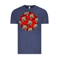 Vintage Denim christmas pig Vintage Tee - LillyAllenDesigns