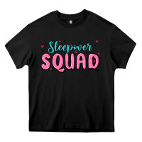 Black sleepover squad Heavy Core Tee - MaliasSmallBusiness