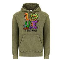 Vintage Olive love taching halloween Vintage Hoodie - RacoonDesign