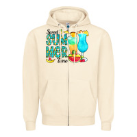 Sandshell sweet summer time pineapple Zipper Hoodie - CowCowDesign