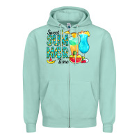 Sweet Summer Time Pineapple Zipper Hoodie | Teevron
