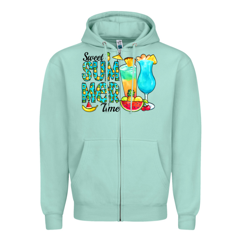 Sweet Summer Time Pineapple Zipper Hoodie by CowCowDesign | Teevron