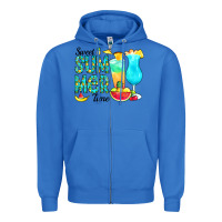 True Royal sweet summer time pineapple Zipper Hoodie - CowCowDesign