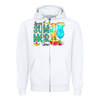 White sweet summer time pineapple Zipper Hoodie - CowCowDesign