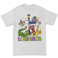 Dove Grey louisiana mardi gras Premium Tee - MaliasSmallBusiness
