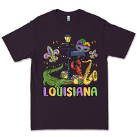 Plum louisiana mardi gras Premium Tee - MaliasSmallBusiness