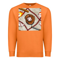 Carrot baseball glove and bat seamless pattern Premium Sweatshirt - BundleAndBundleShop