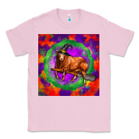 Bubblegum Pink halloween red angus bull Classic Tee - LillyAllenDesigns