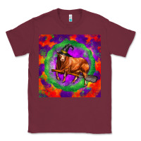 Burgundy halloween red angus bull Classic Tee - LillyAllenDesigns