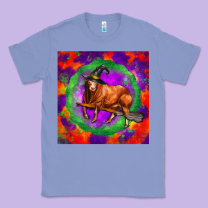 Halloween Red Angus Bull Classic Tee Designed By Lillyallendesigns
