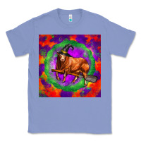 Colony Blue halloween red angus bull Classic Tee - LillyAllenDesigns