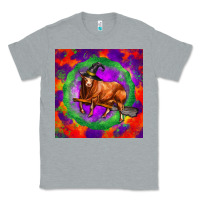 Heather Grey halloween red angus bull Classic Tee - LillyAllenDesigns