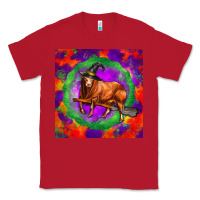 Red halloween red angus bull Classic Tee - LillyAllenDesigns
