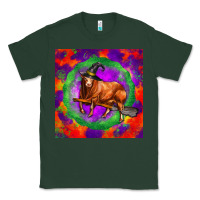 Sports Green halloween red angus bull Classic Tee - LillyAllenDesigns