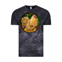Cloud Black cochin rooster christmas Vintage Tee - LillyAllenDesigns