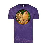 Cloud Purple cochin rooster christmas Vintage Tee - LillyAllenDesigns