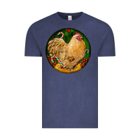 Vintage Denim cochin rooster christmas Vintage Tee - LillyAllenDesigns