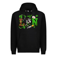 Black St. Patrick's Day LPN Premium Hoodie - OliviaCreatesArt