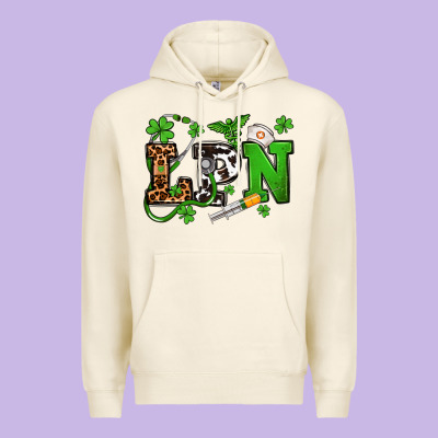 St. Patrick's Day Lpn Premium Hoodie Designed By Oliviacreatesart