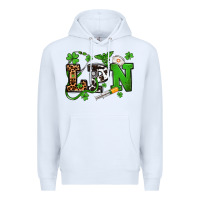 White St. Patrick's Day LPN Premium Hoodie - OliviaCreatesArt
