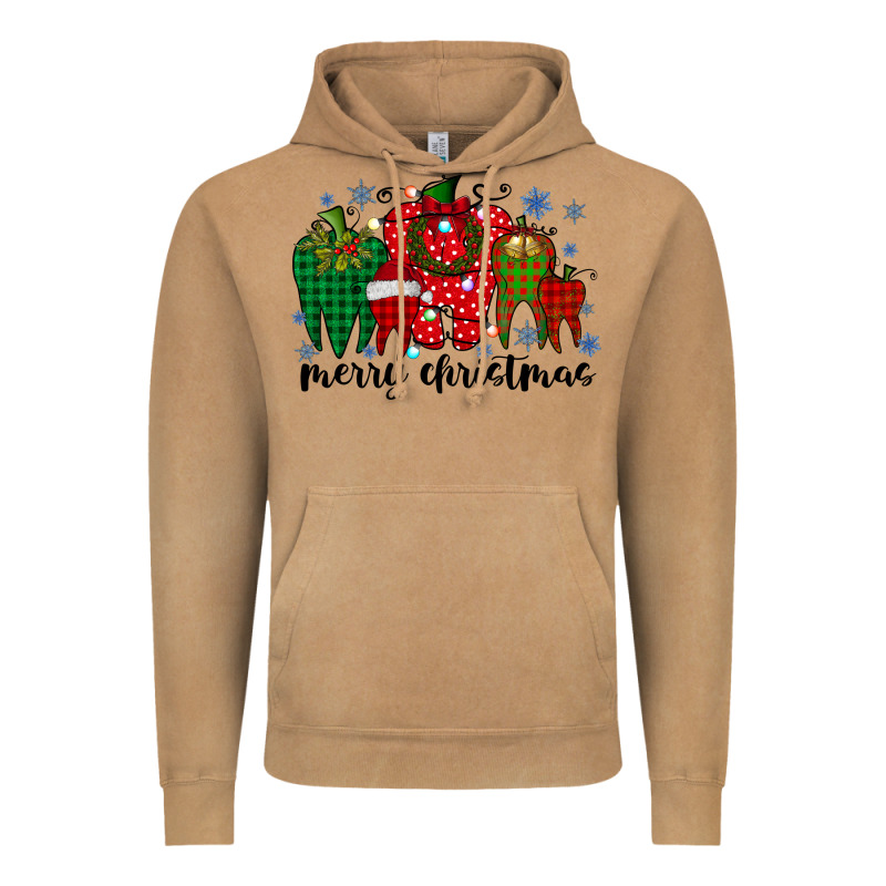 Merry Christmas Tooth Vintage Hoodie by RacoonDesign | Teevron