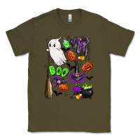 Army Green cute ghost Classic Tee - LillyAllenDesigns