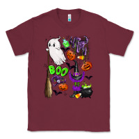 Burgundy cute ghost Classic Tee - LillyAllenDesigns