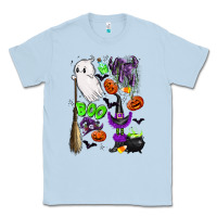 Dusty Blue cute ghost Classic Tee - LillyAllenDesigns