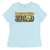 Baby Blue transportation squad Ladies Tee - MaliasSmallBusiness