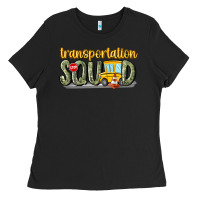 Black transportation squad Ladies Tee - MaliasSmallBusiness