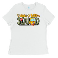White transportation squad Ladies Tee - MaliasSmallBusiness