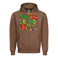 Chestnut happy crawdi gras olivia Zipper Hoodie - OliviaCreatesArt