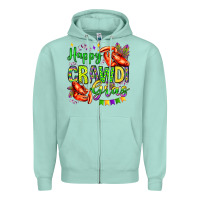 Seafoam happy crawdi gras olivia Zipper Hoodie - OliviaCreatesArt