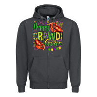 Smoke happy crawdi gras olivia Zipper Hoodie - OliviaCreatesArt