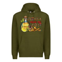 Army Green tequila made me do it Premium Hoodie - RanaPortraitStore