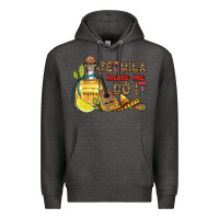 Charcoal Heather tequila made me do it Premium Hoodie - RanaPortraitStore