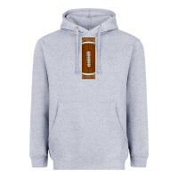 Heather Grey american football with leopard pen wraps Heavyweight Hoodie - BundleAndBundleShop